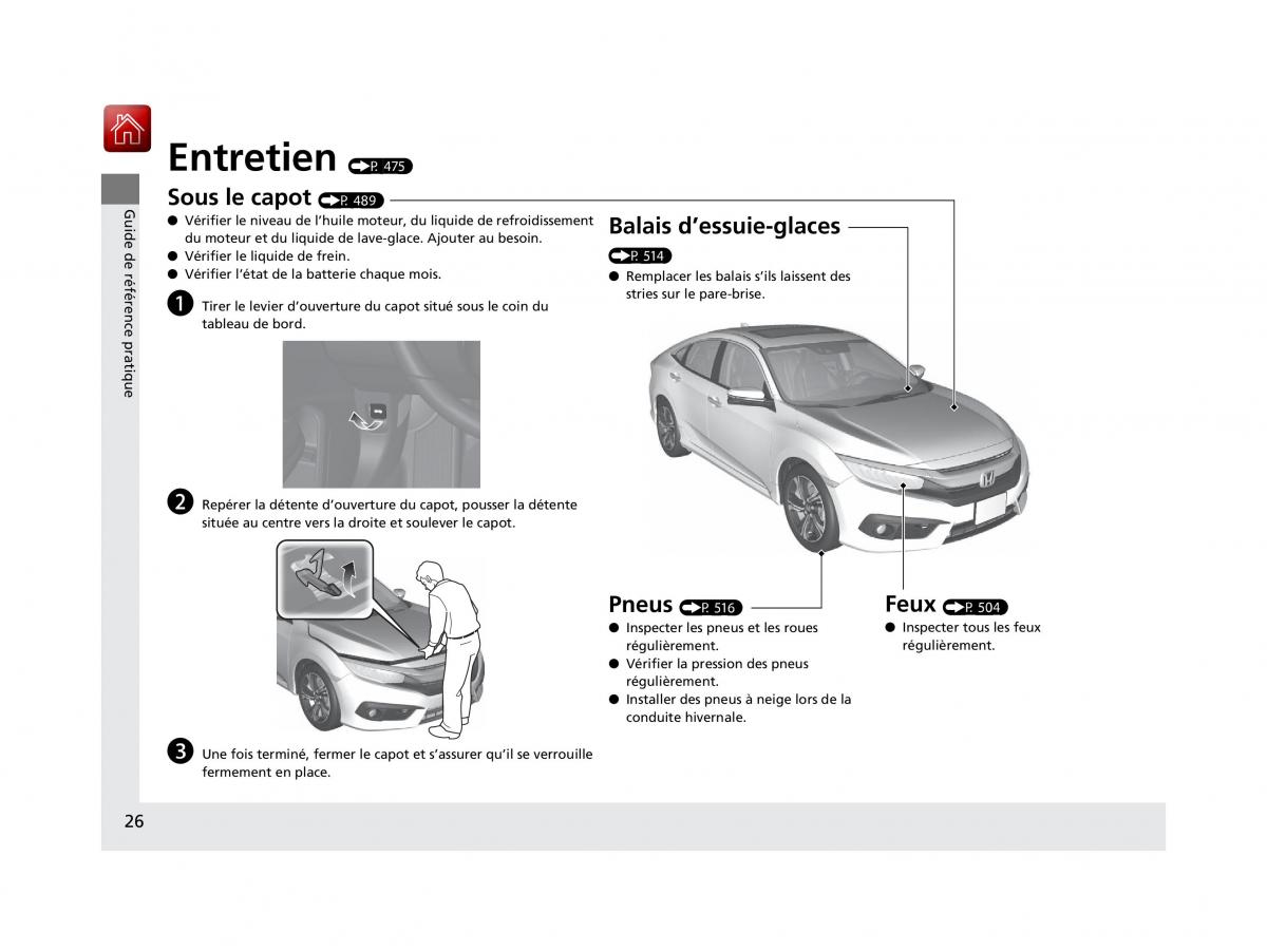 Honda Civic X 10 manuel du proprietaire / page 27