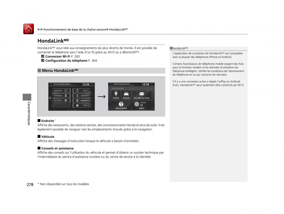 Honda Civic X 10 manuel du proprietaire / page 279