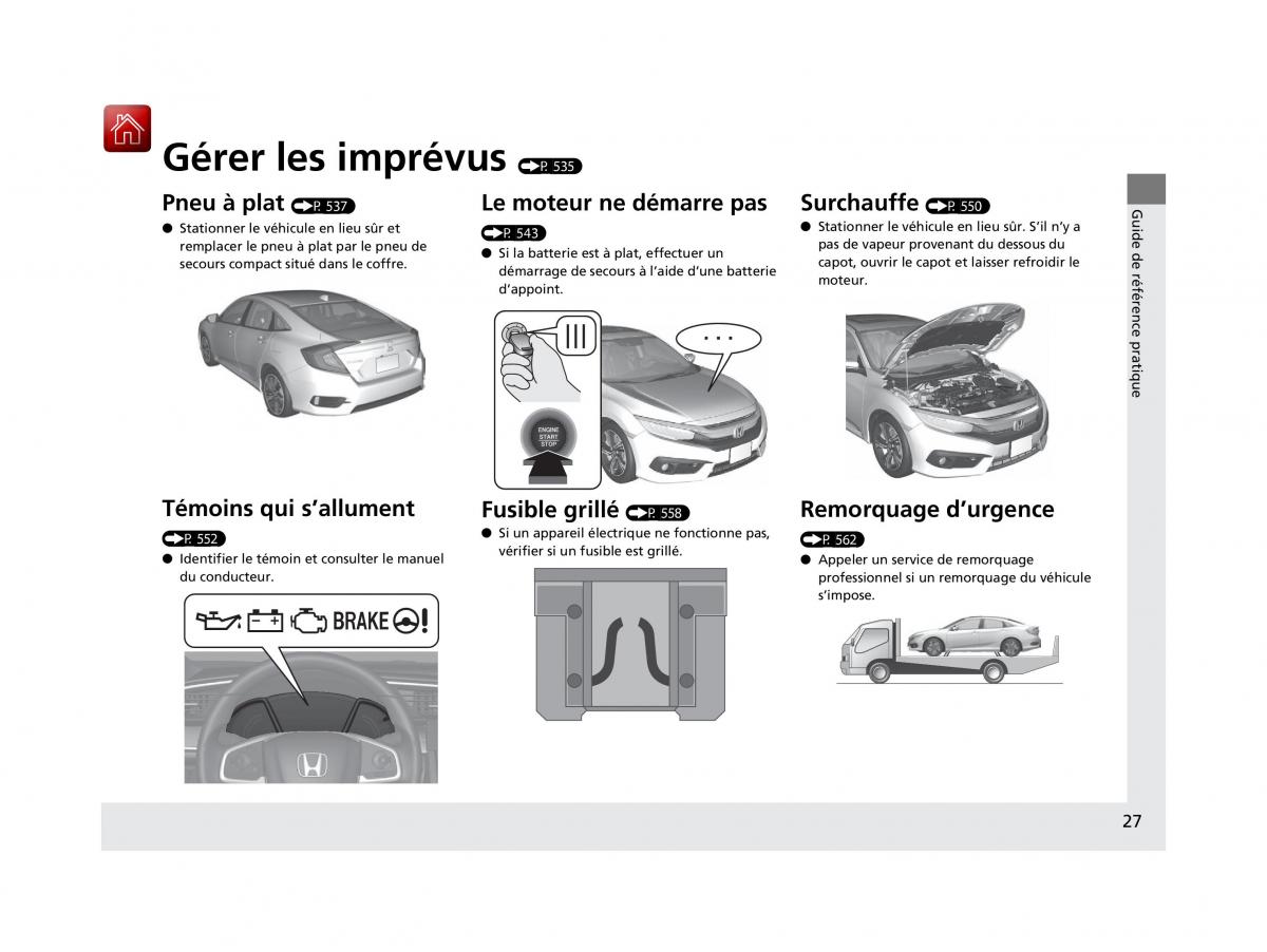 Honda Civic X 10 manuel du proprietaire / page 28