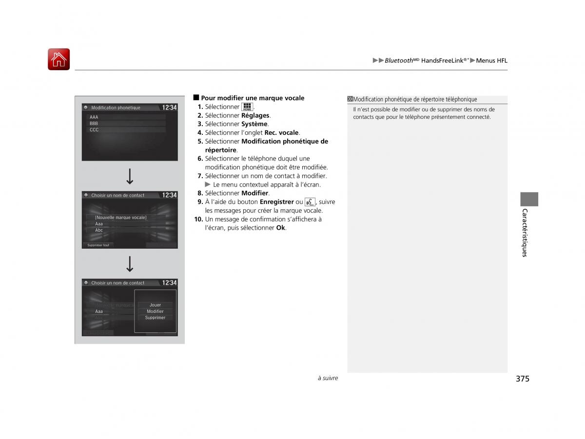 Honda Civic X 10 manuel du proprietaire / page 376