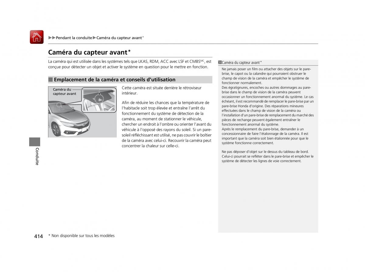 Honda Civic X 10 manuel du proprietaire / page 415