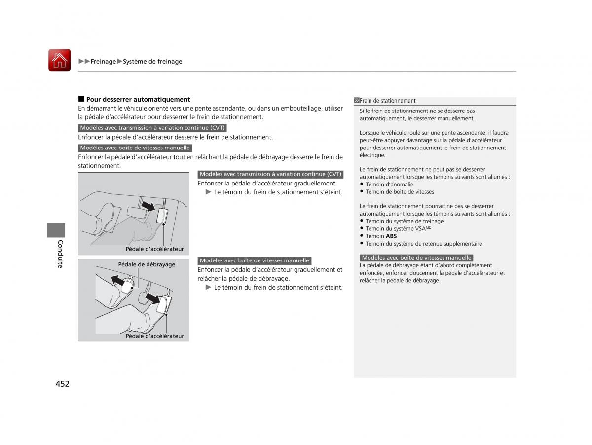 Honda Civic X 10 manuel du proprietaire / page 453