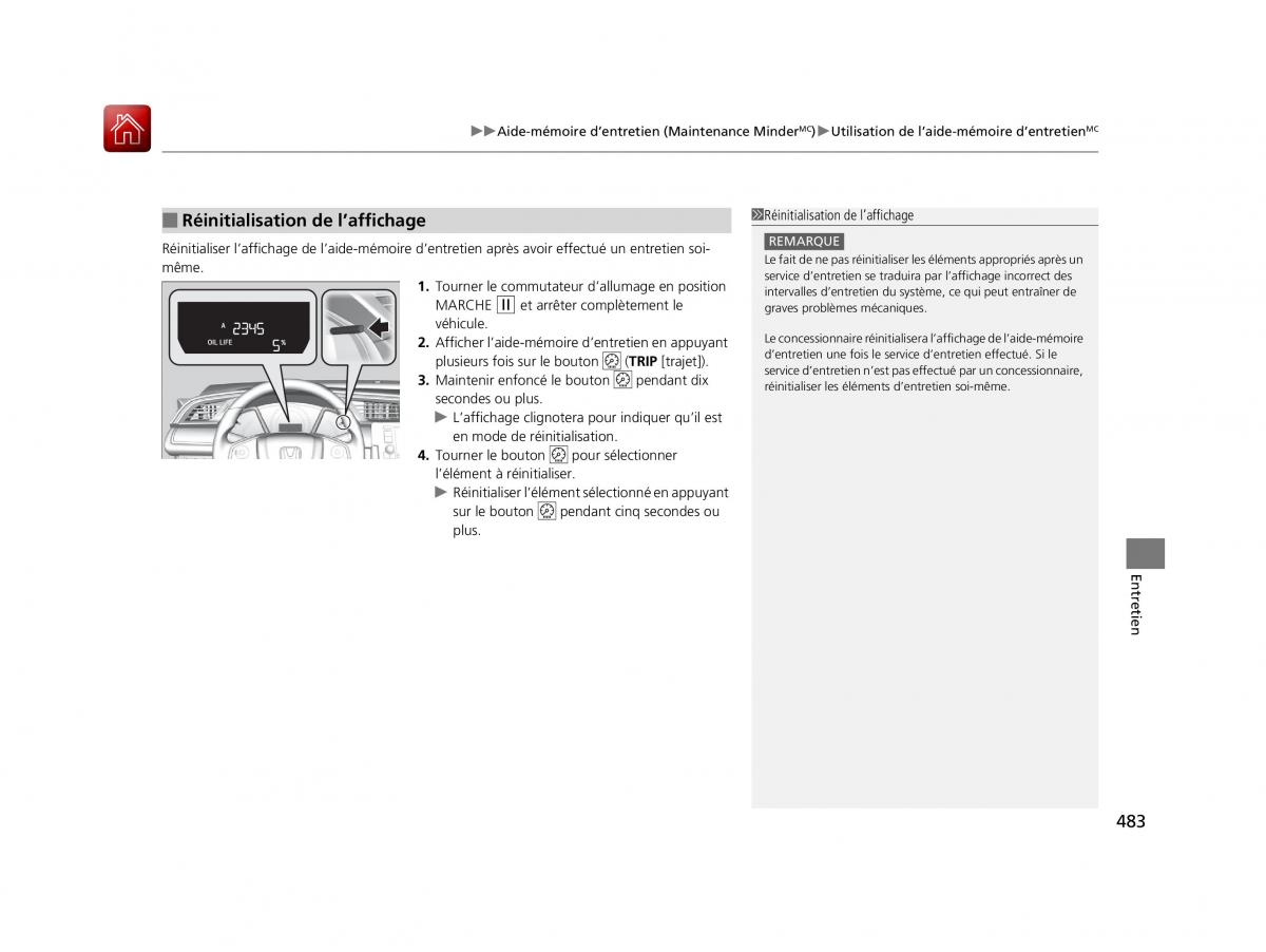 Honda Civic X 10 manuel du proprietaire / page 484