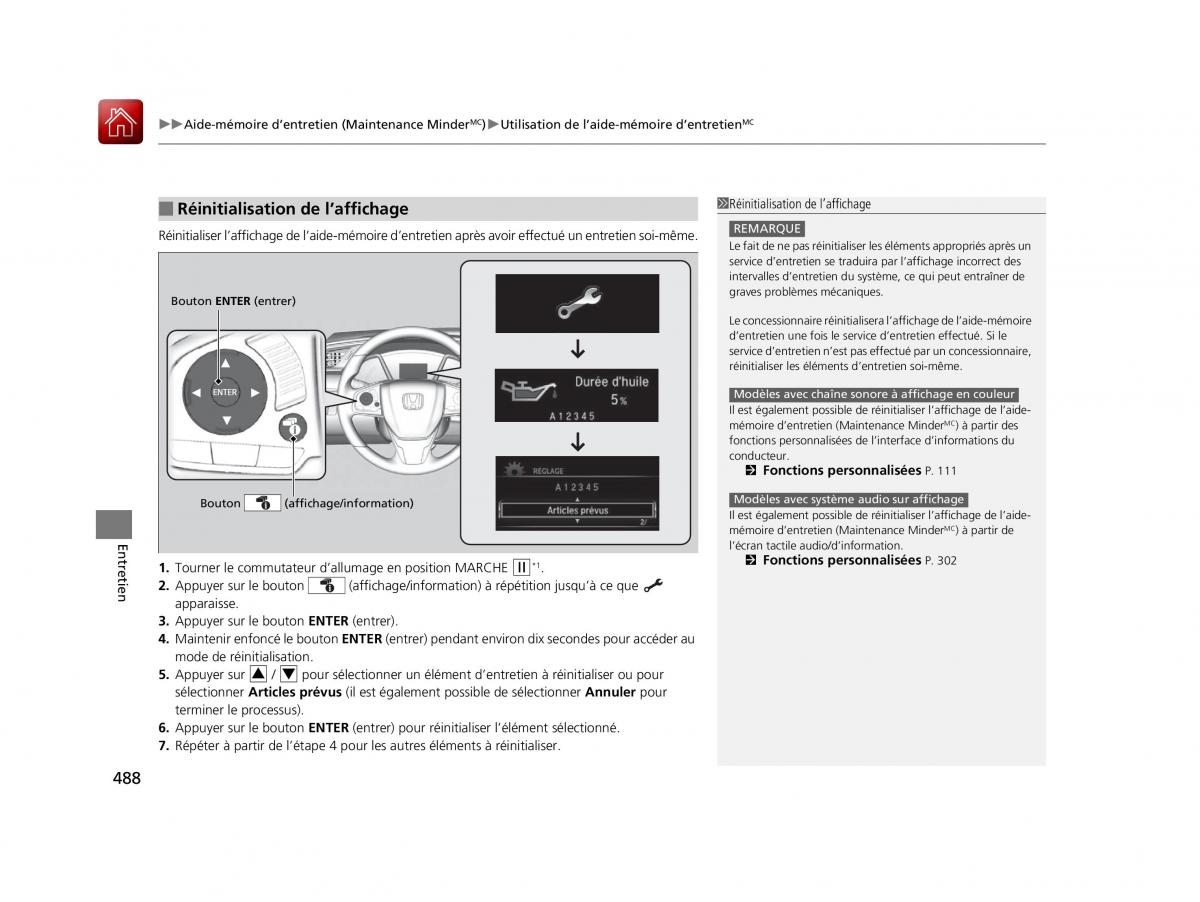 Honda Civic X 10 manuel du proprietaire / page 489