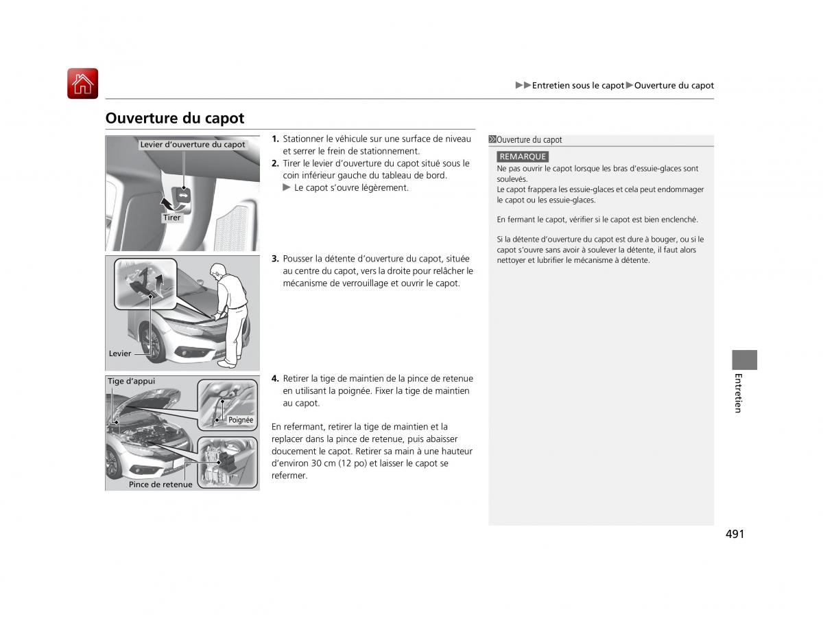 Honda Civic X 10 manuel du proprietaire / page 492