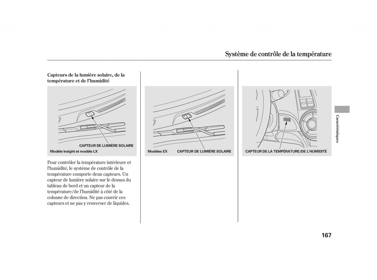 Honda Insight II 2 manuel du proprietaire / page 171