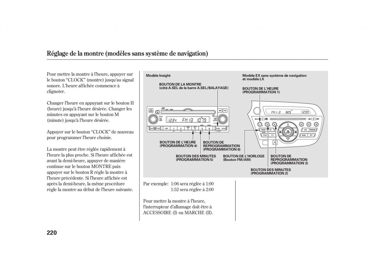 Honda Insight II 2 manuel du proprietaire / page 224