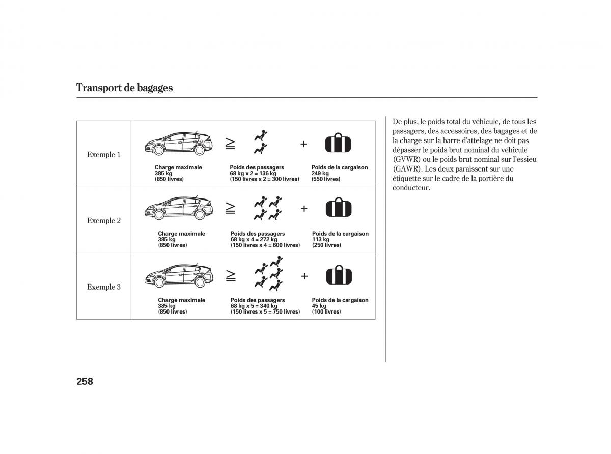 Honda Insight II 2 manuel du proprietaire / page 262