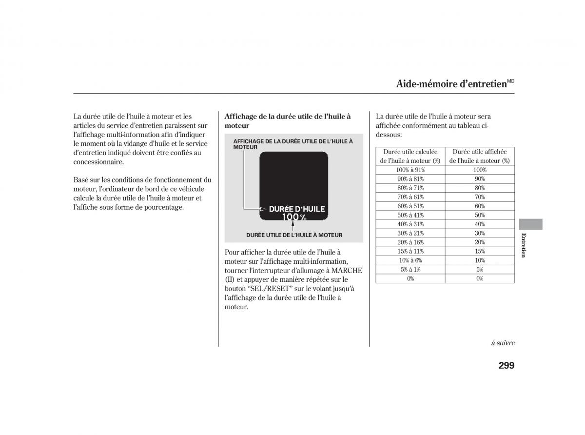 Honda Insight II 2 manuel du proprietaire / page 303