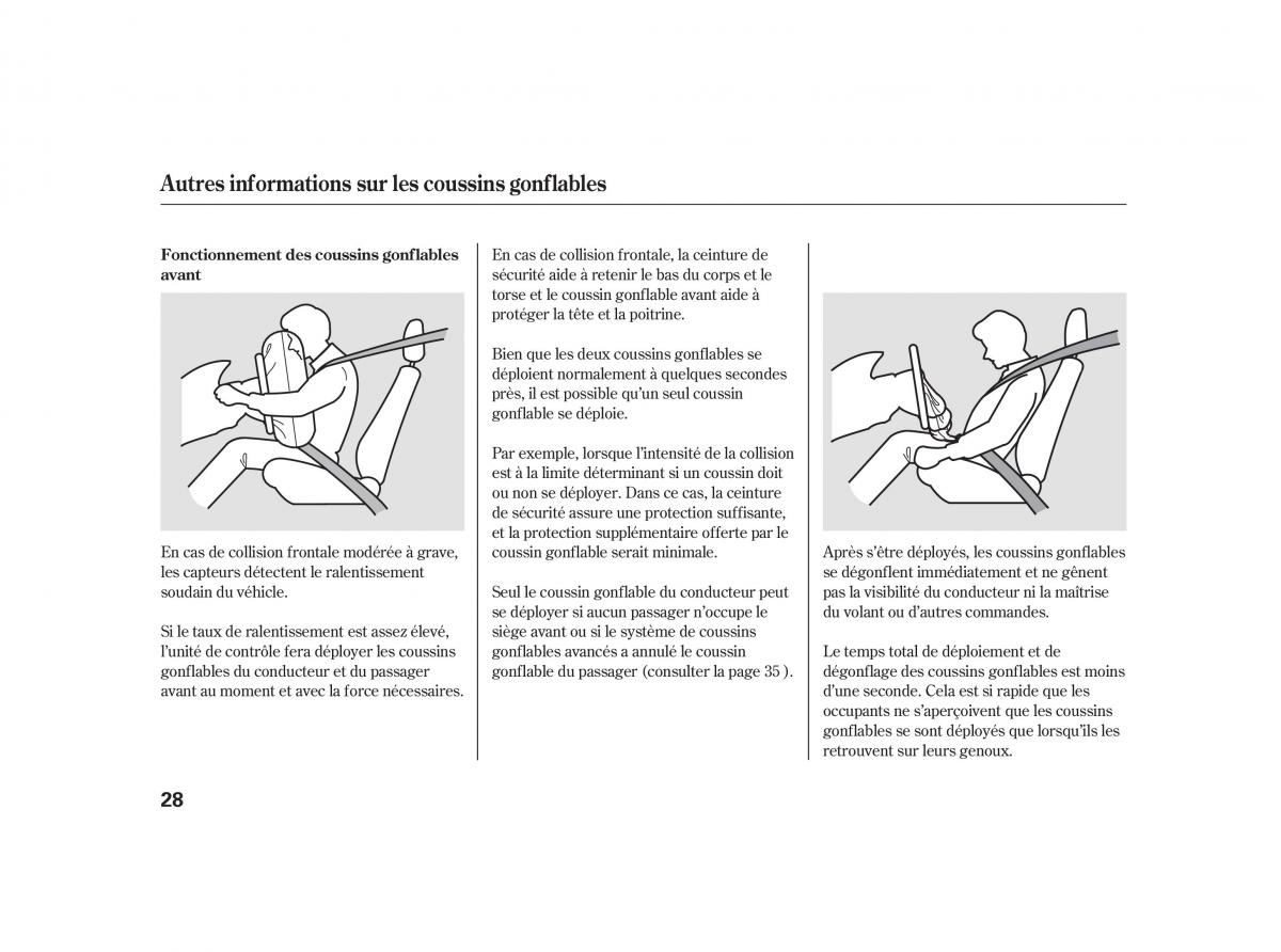 Honda Insight II 2 manuel du proprietaire / page 32