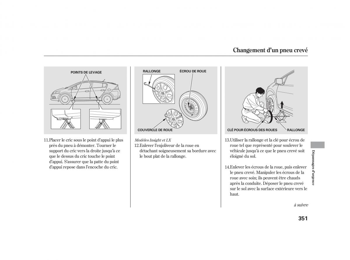 Honda Insight II 2 manuel du proprietaire / page 355