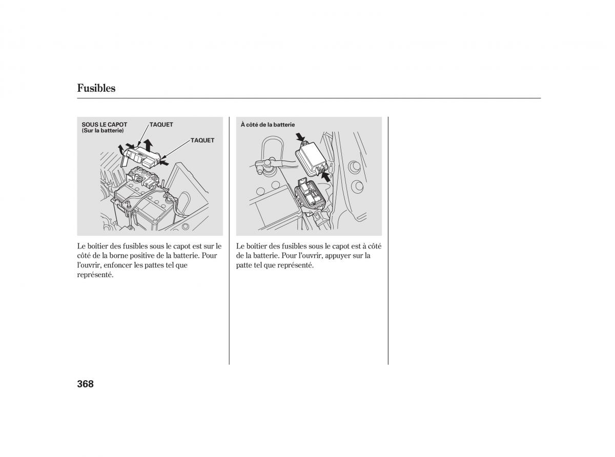 Honda Insight II 2 manuel du proprietaire / page 372