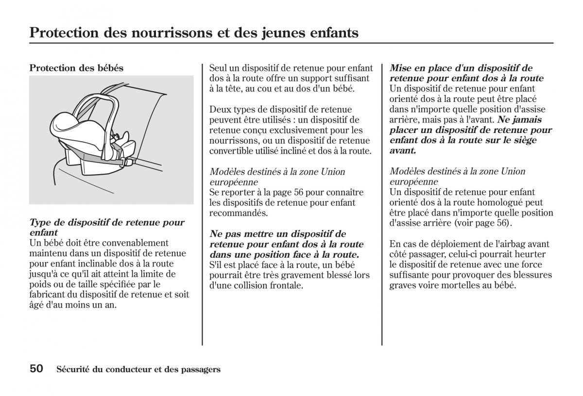 Honda Jazz II 2 manuel du proprietaire / page 55