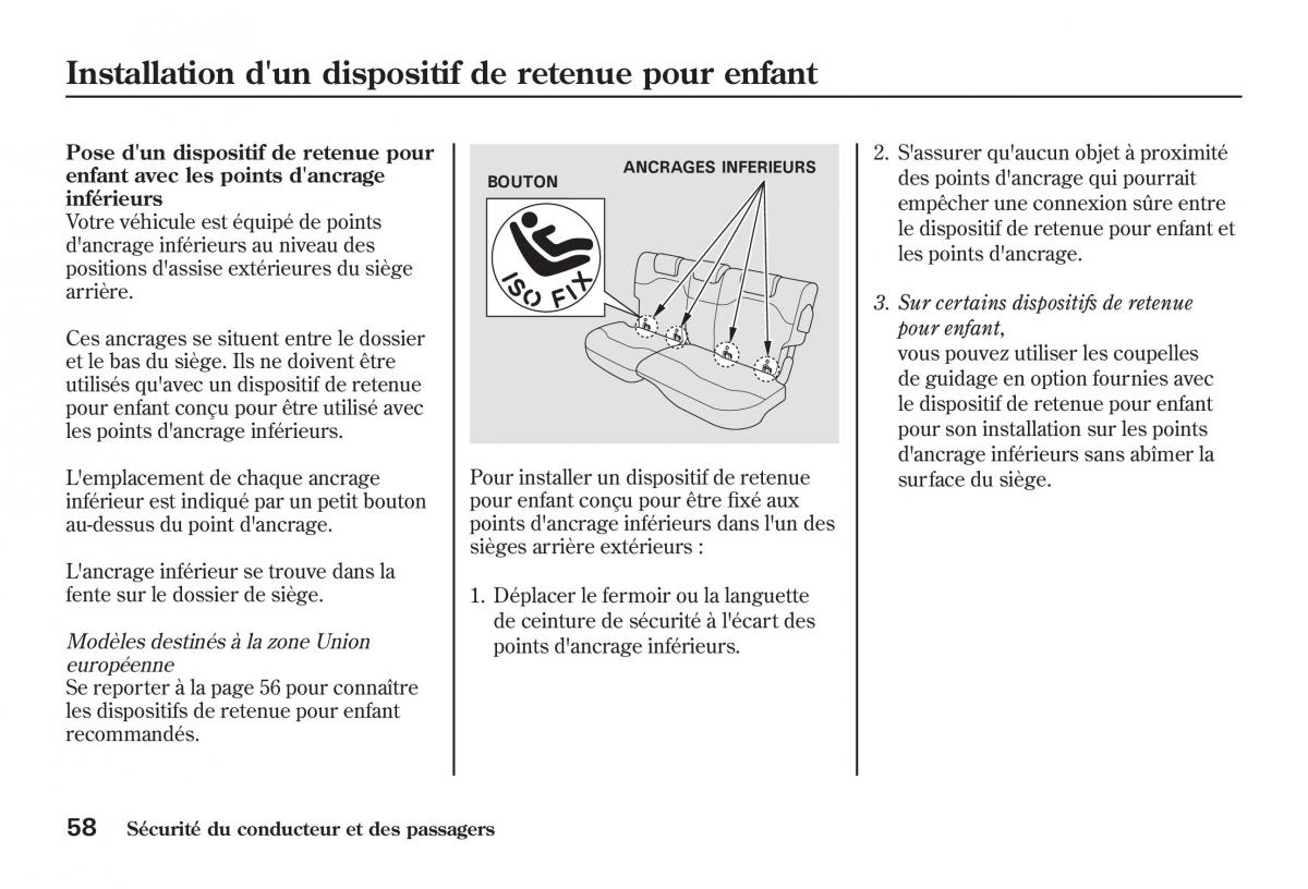 Honda Jazz II 2 manuel du proprietaire / page 63