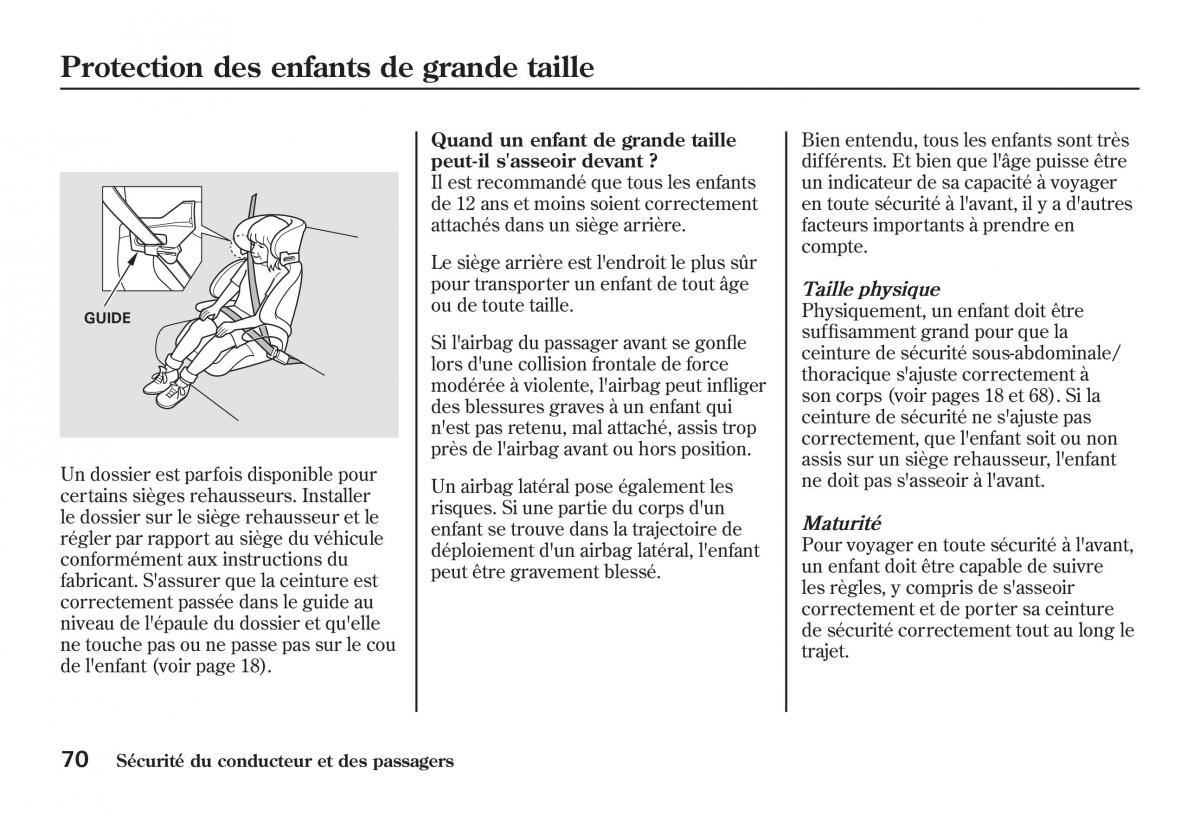 Honda Jazz II 2 manuel du proprietaire / page 75