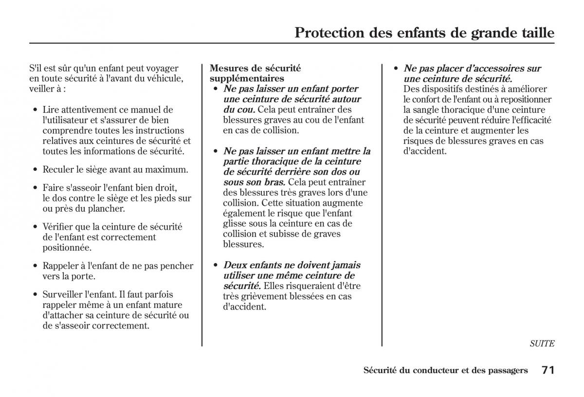 Honda Jazz II 2 manuel du proprietaire / page 76