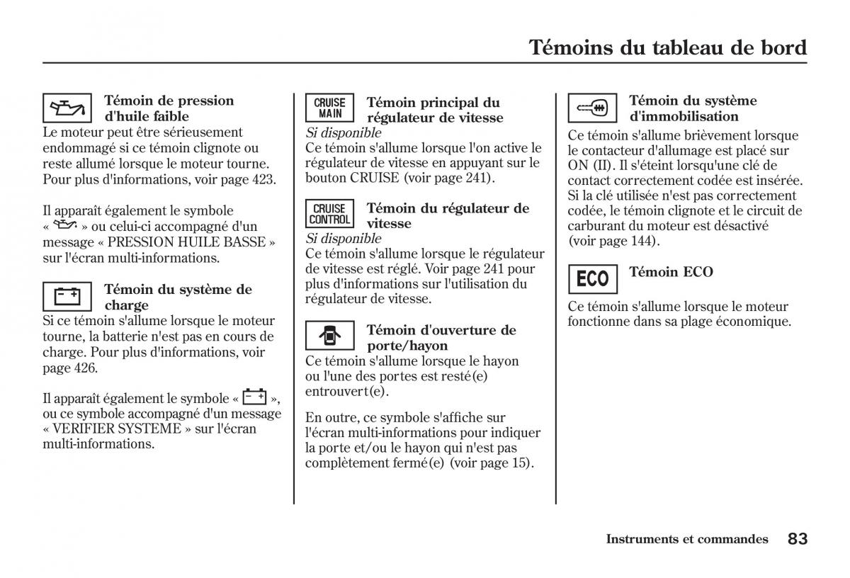 Honda Jazz II 2 manuel du proprietaire / page 88