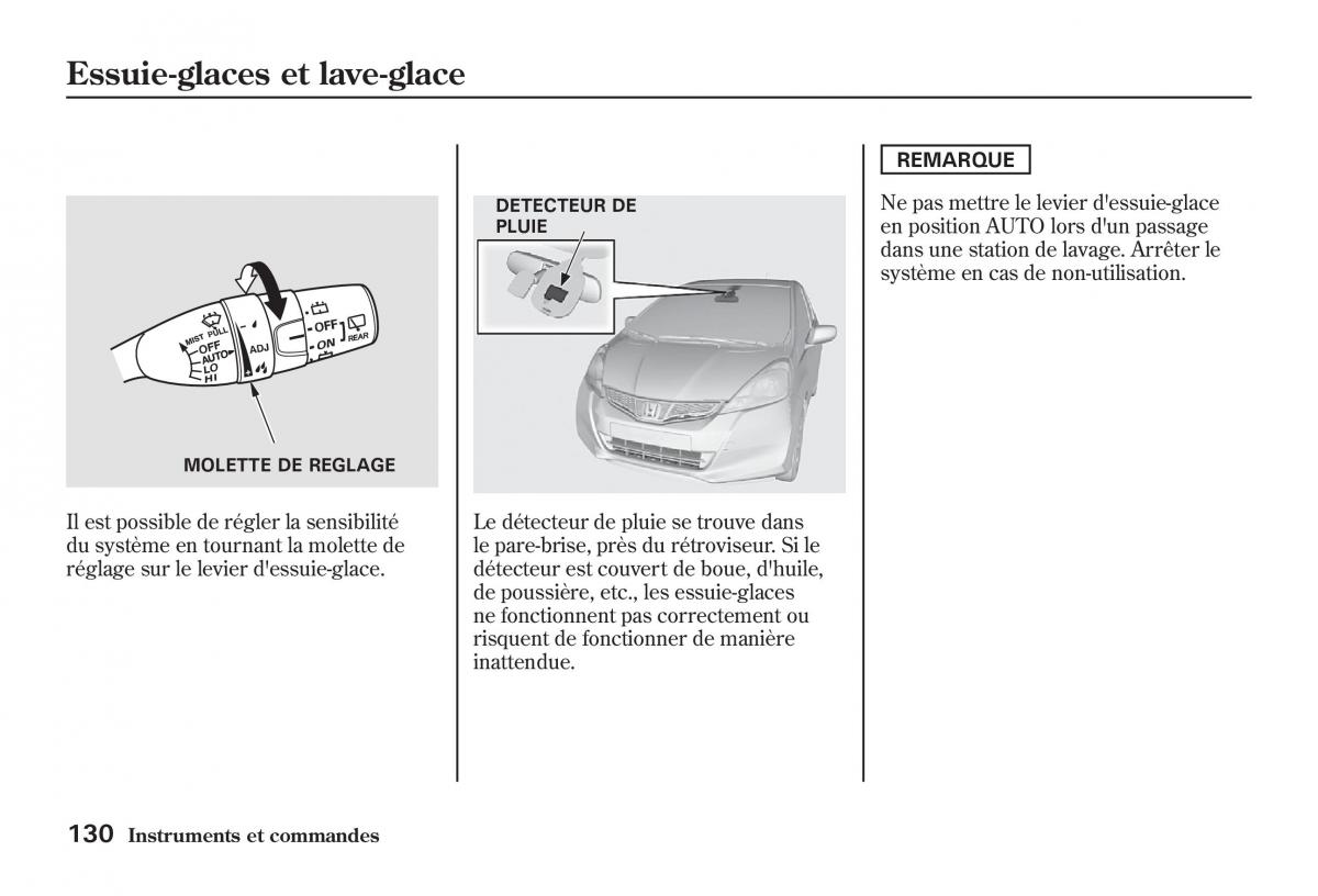 Honda Jazz II 2 manuel du proprietaire / page 135