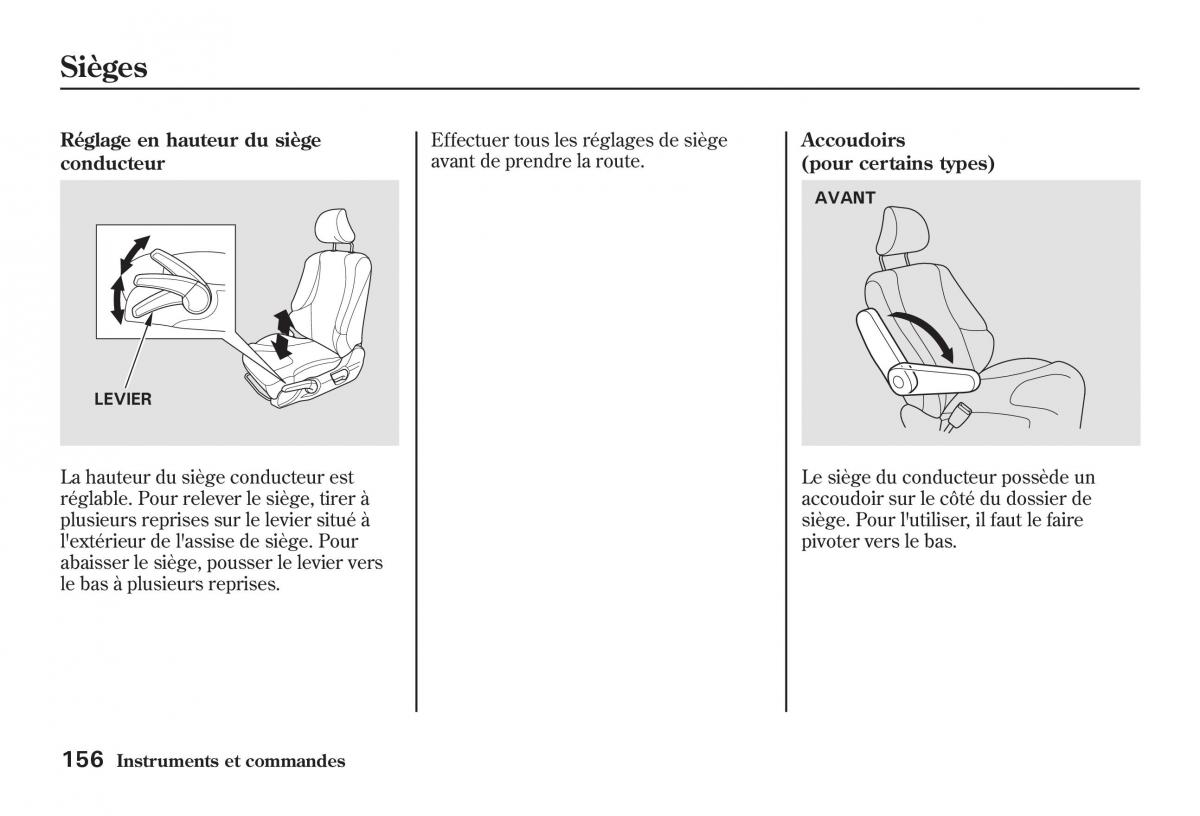 Honda Jazz II 2 manuel du proprietaire / page 161