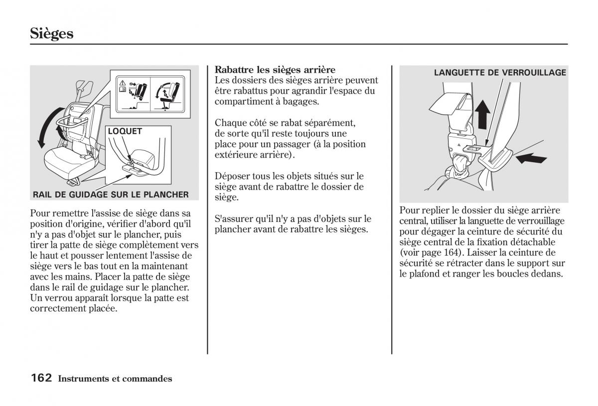 Honda Jazz II 2 manuel du proprietaire / page 167