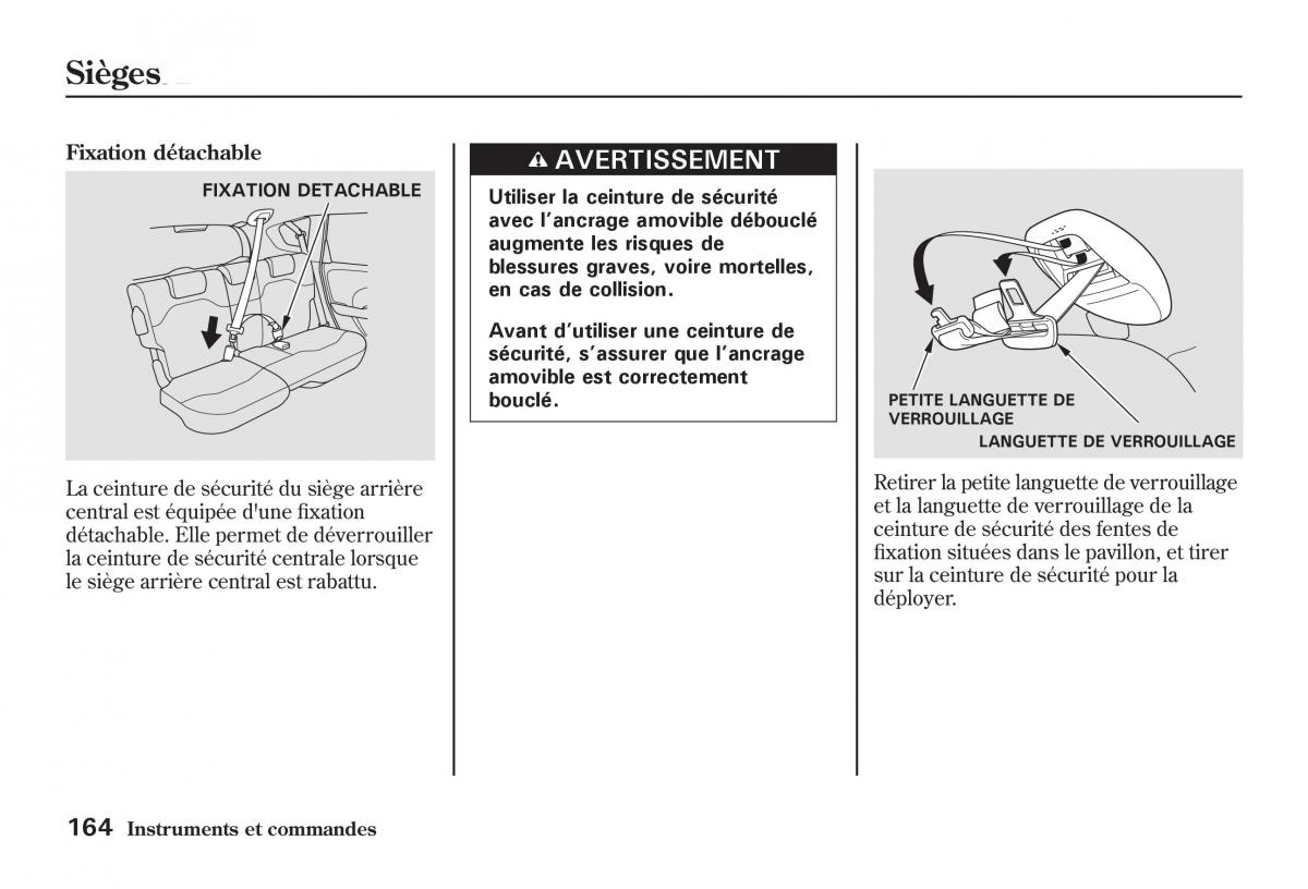 Honda Jazz II 2 manuel du proprietaire / page 169