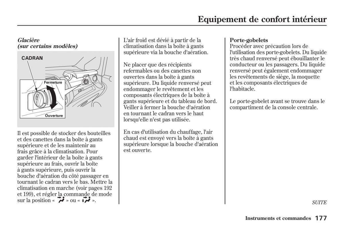 Honda Jazz II 2 manuel du proprietaire / page 182