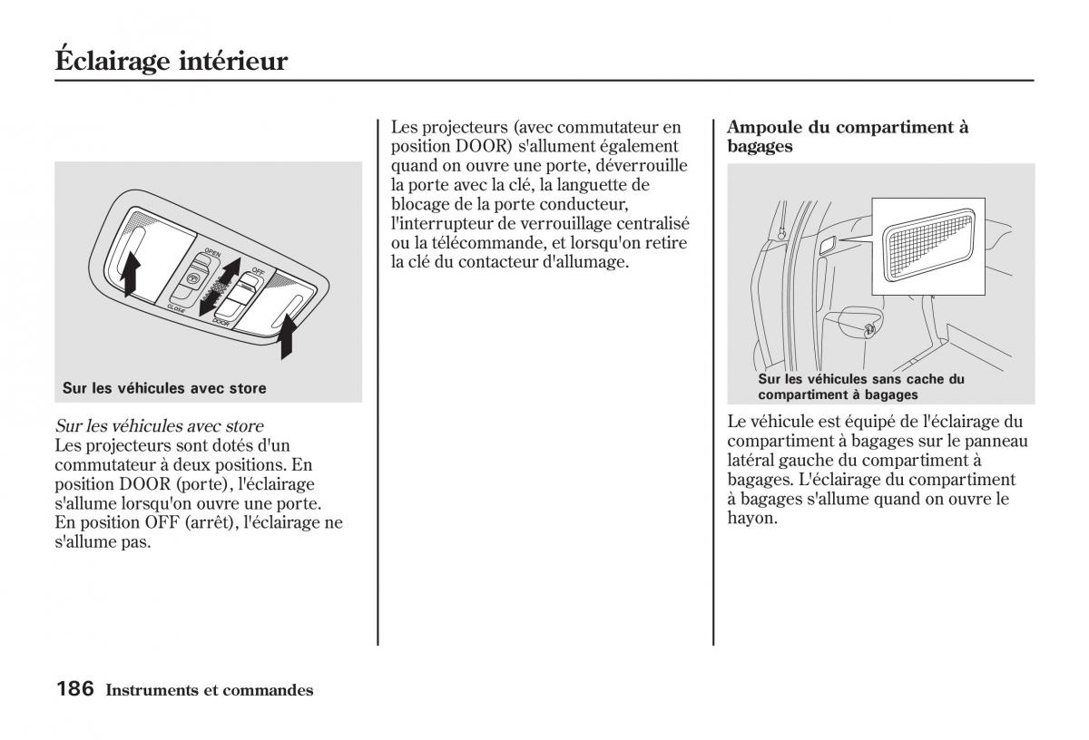 Honda Jazz II 2 manuel du proprietaire / page 191