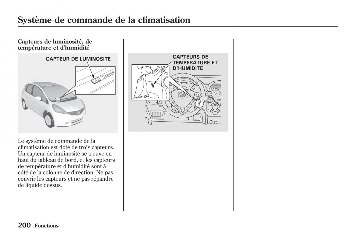 Honda Jazz II 2 manuel du proprietaire / page 205