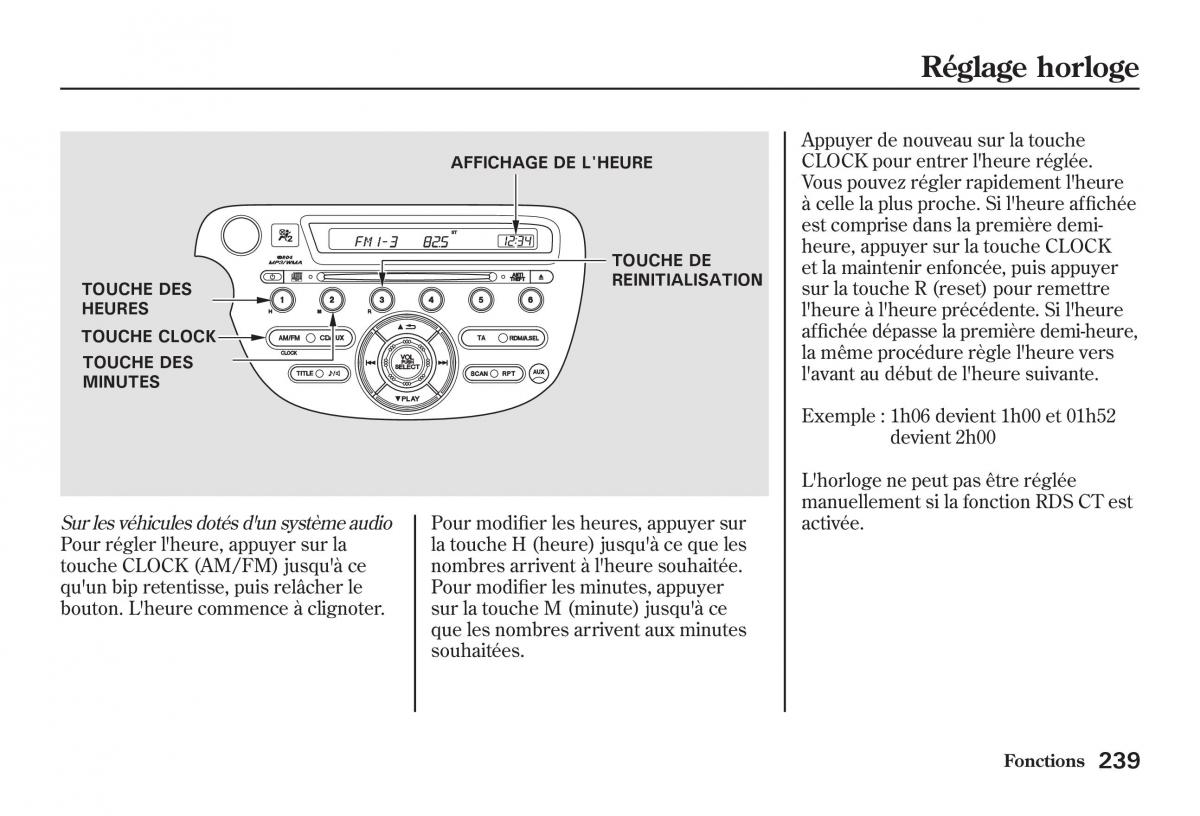 Honda Jazz II 2 manuel du proprietaire / page 244