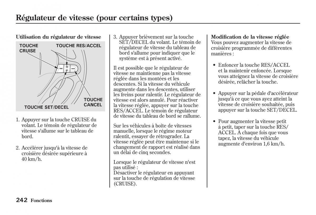 Honda Jazz II 2 manuel du proprietaire / page 247