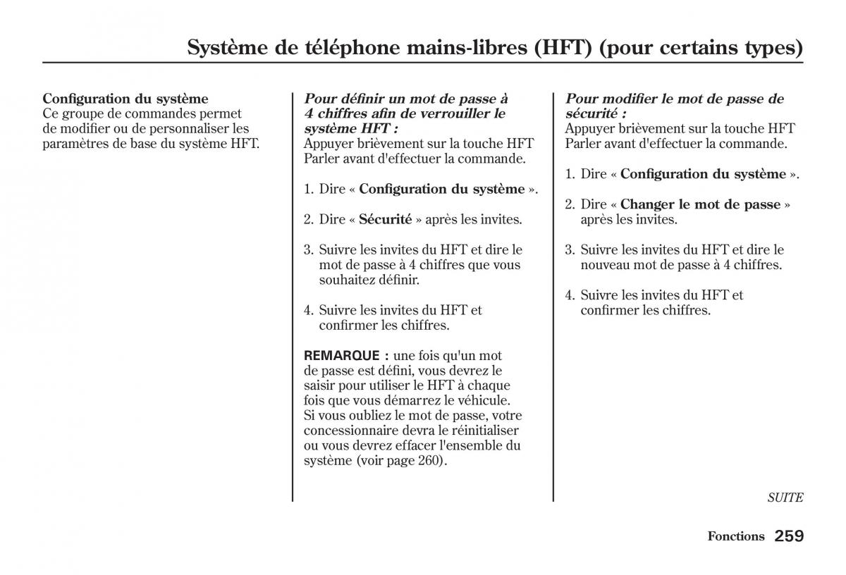 Honda Jazz II 2 manuel du proprietaire / page 264