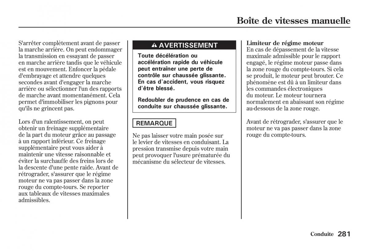 Honda Jazz II 2 manuel du proprietaire / page 286