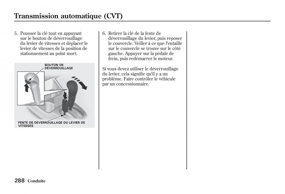 Honda Jazz II 2 manuel du proprietaire / page 293