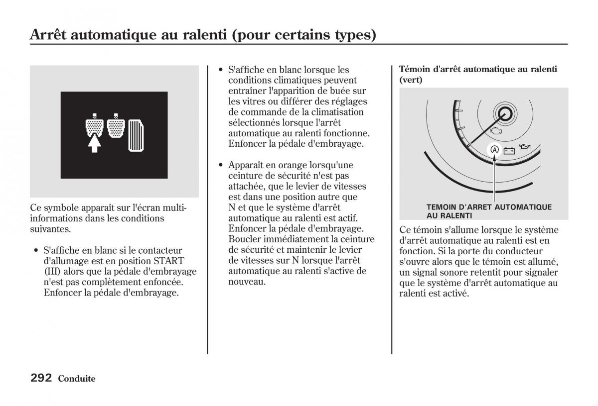 Honda Jazz II 2 manuel du proprietaire / page 297