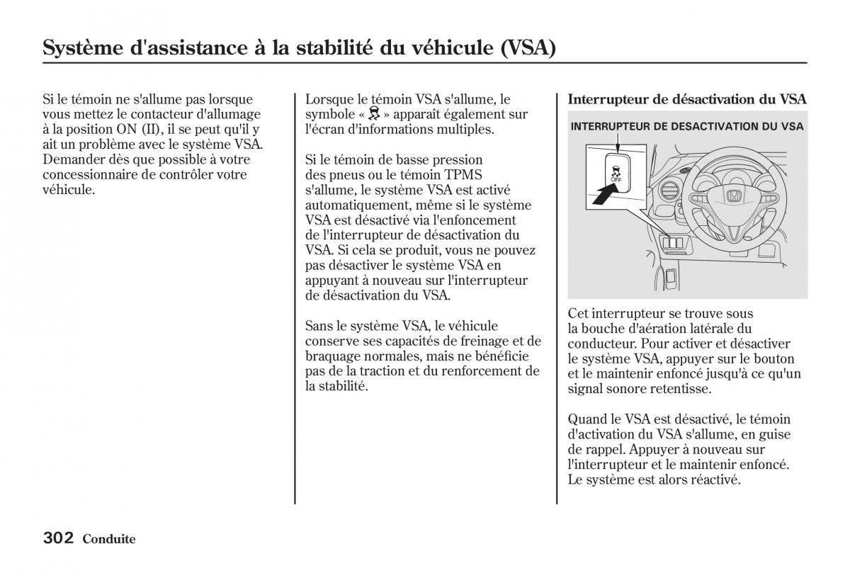 Honda Jazz II 2 manuel du proprietaire / page 307