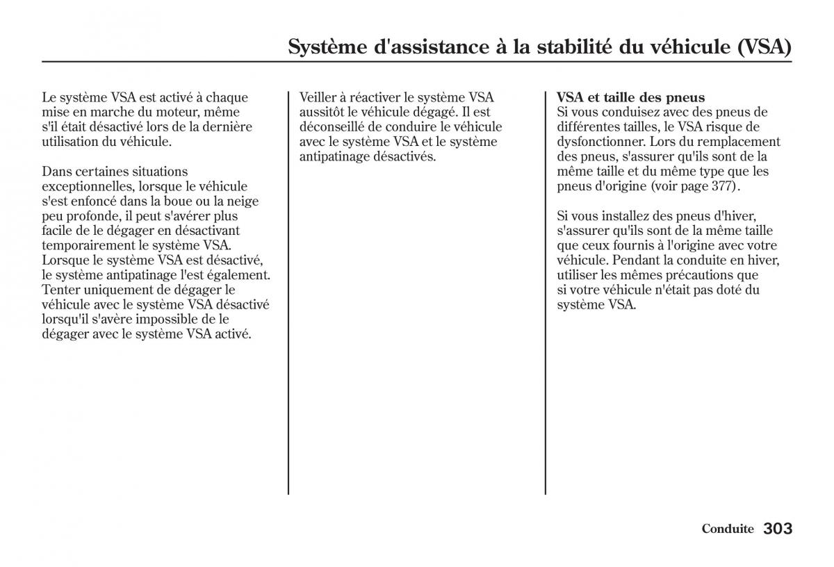 Honda Jazz II 2 manuel du proprietaire / page 308