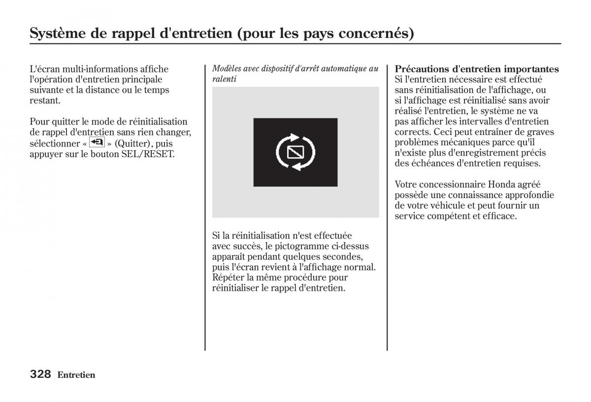 Honda Jazz II 2 manuel du proprietaire / page 333