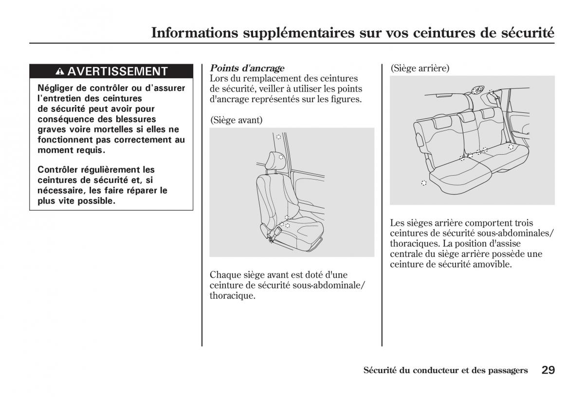 Honda Jazz II 2 manuel du proprietaire / page 34