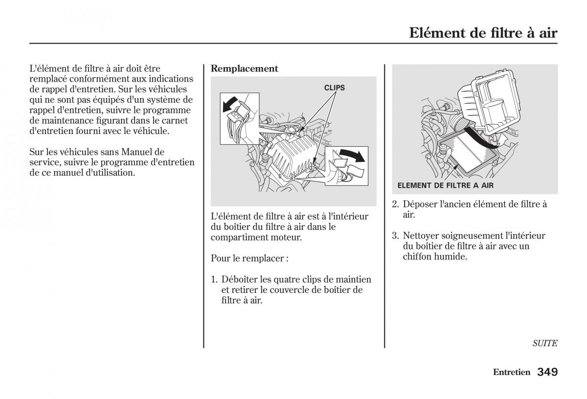 Honda Jazz II 2 manuel du proprietaire / page 354