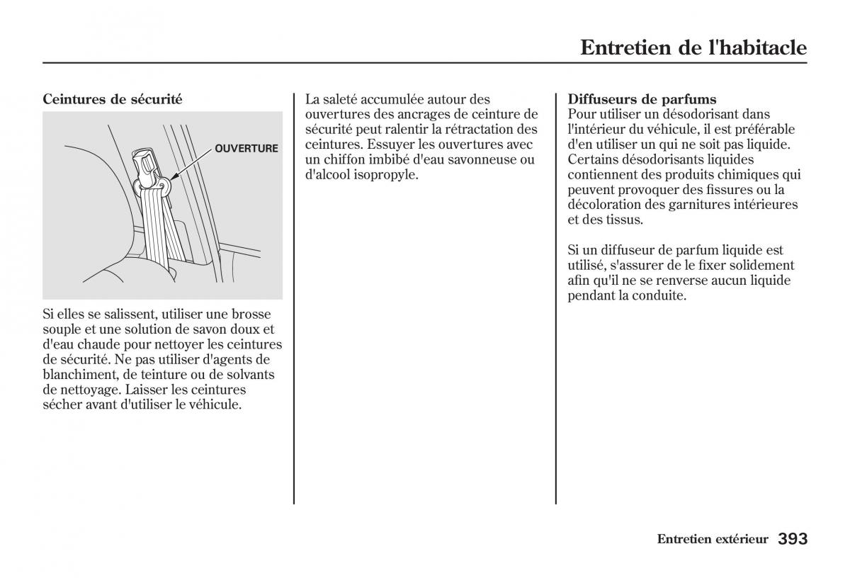 Honda Jazz II 2 manuel du proprietaire / page 398