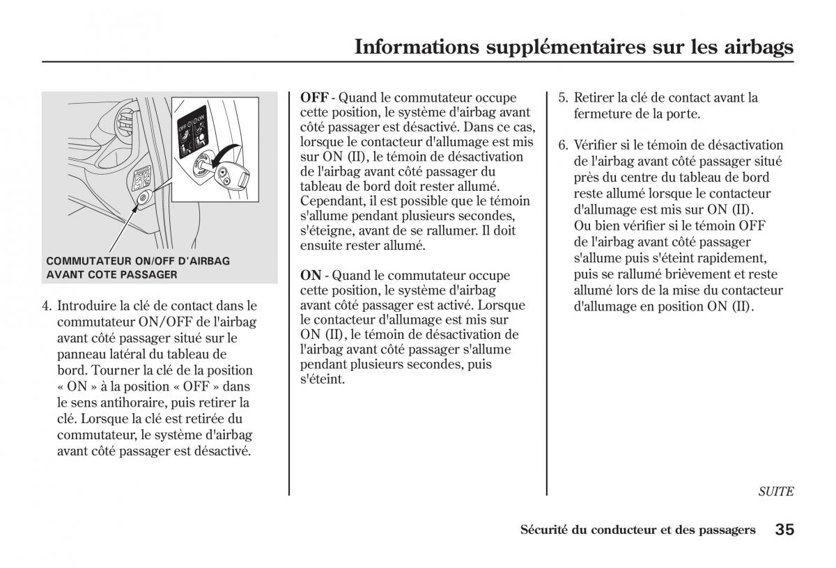 Honda Jazz II 2 manuel du proprietaire / page 40