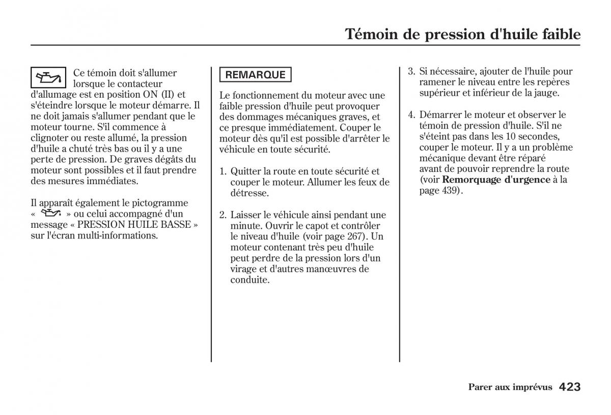 Honda Jazz II 2 manuel du proprietaire / page 428