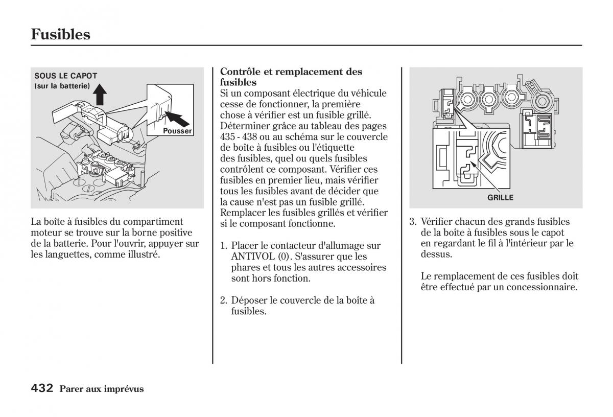 Honda Jazz II 2 manuel du proprietaire / page 437