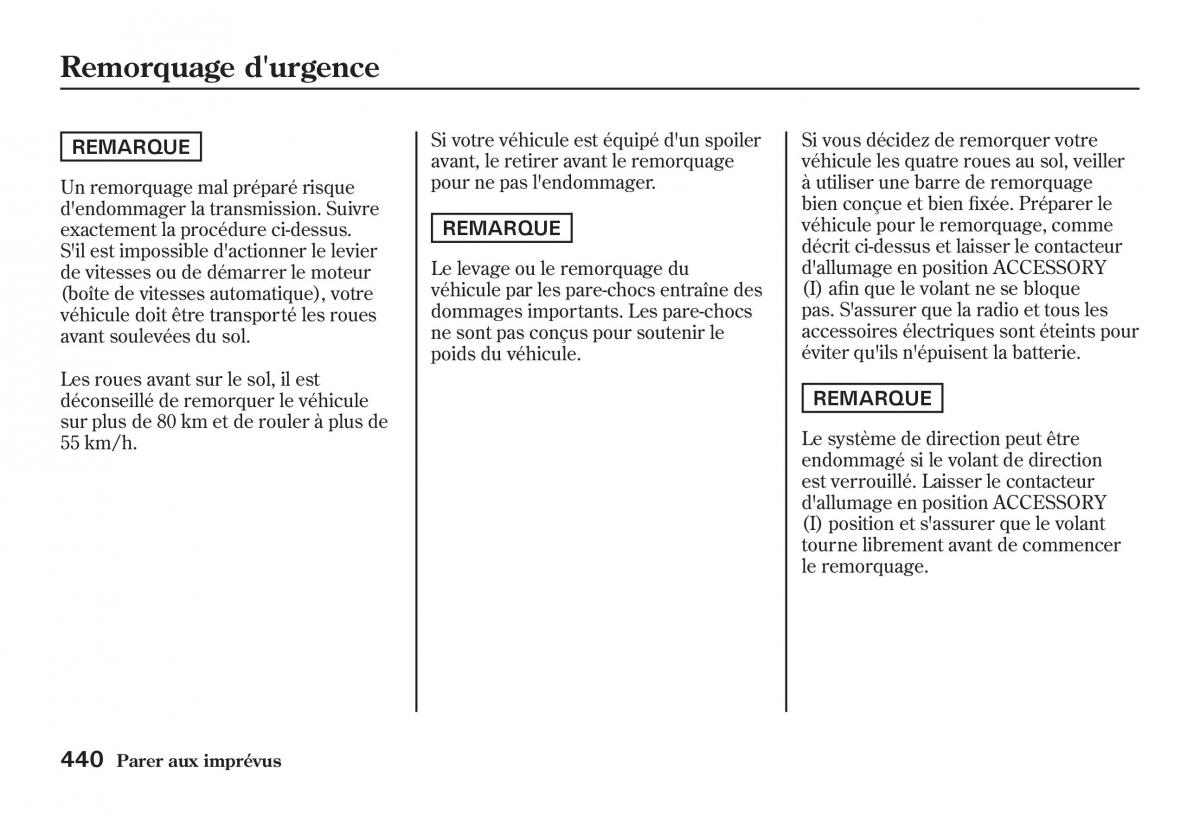 Honda Jazz II 2 manuel du proprietaire / page 445