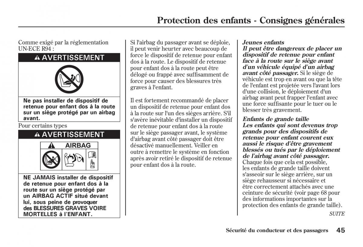 Honda Jazz II 2 manuel du proprietaire / page 50