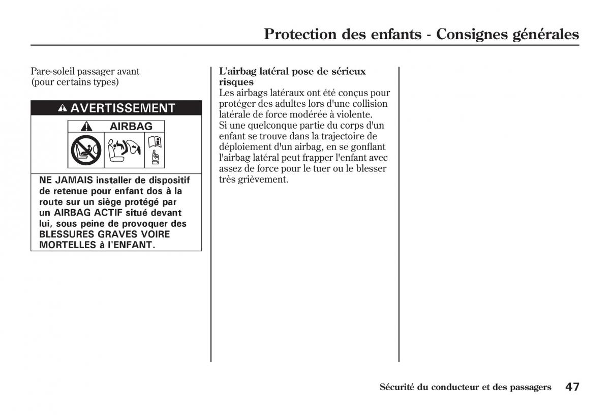 Honda Jazz II 2 manuel du proprietaire / page 52