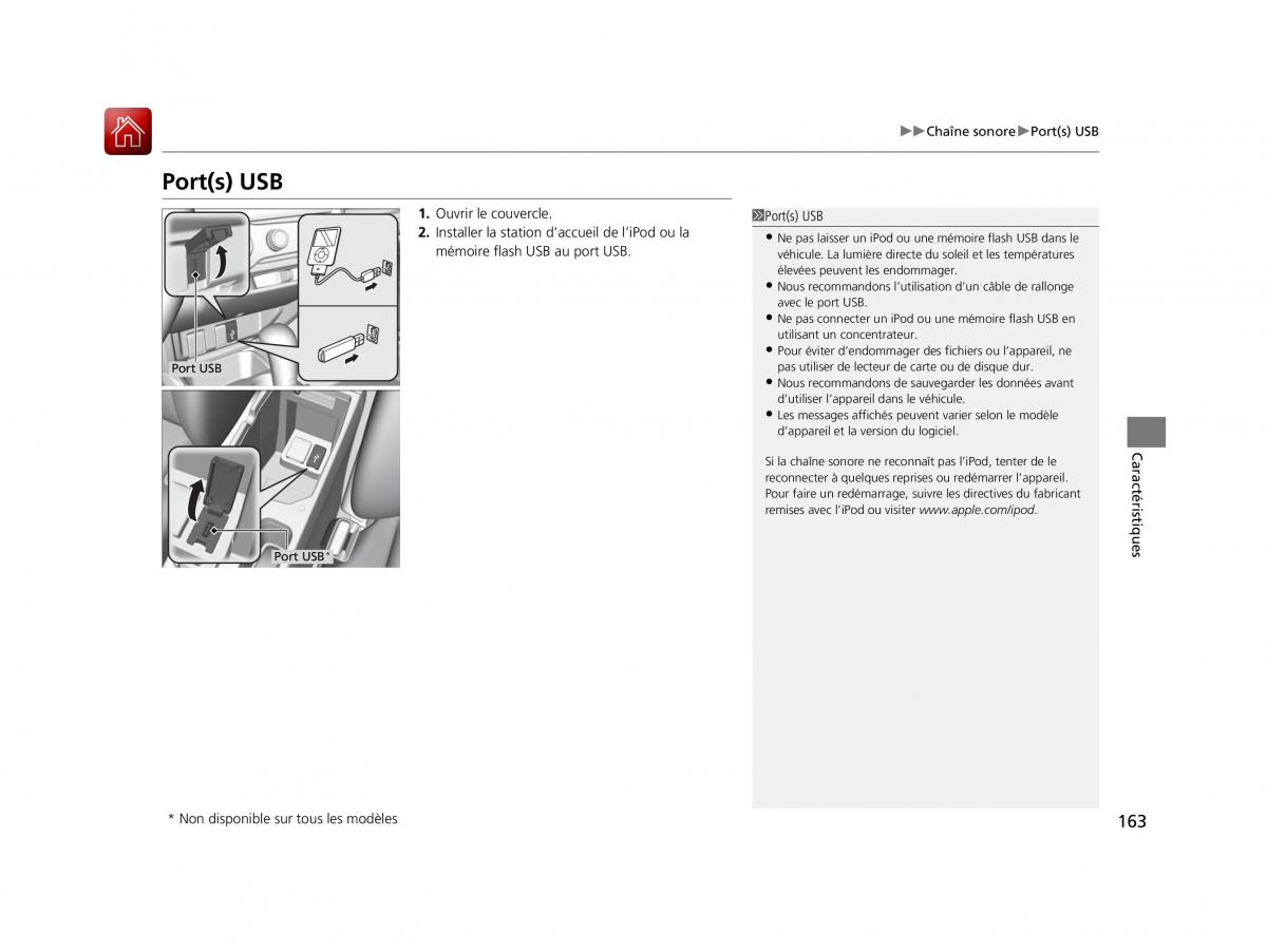 Honda Jazz III 3 manuel du proprietaire / page 164