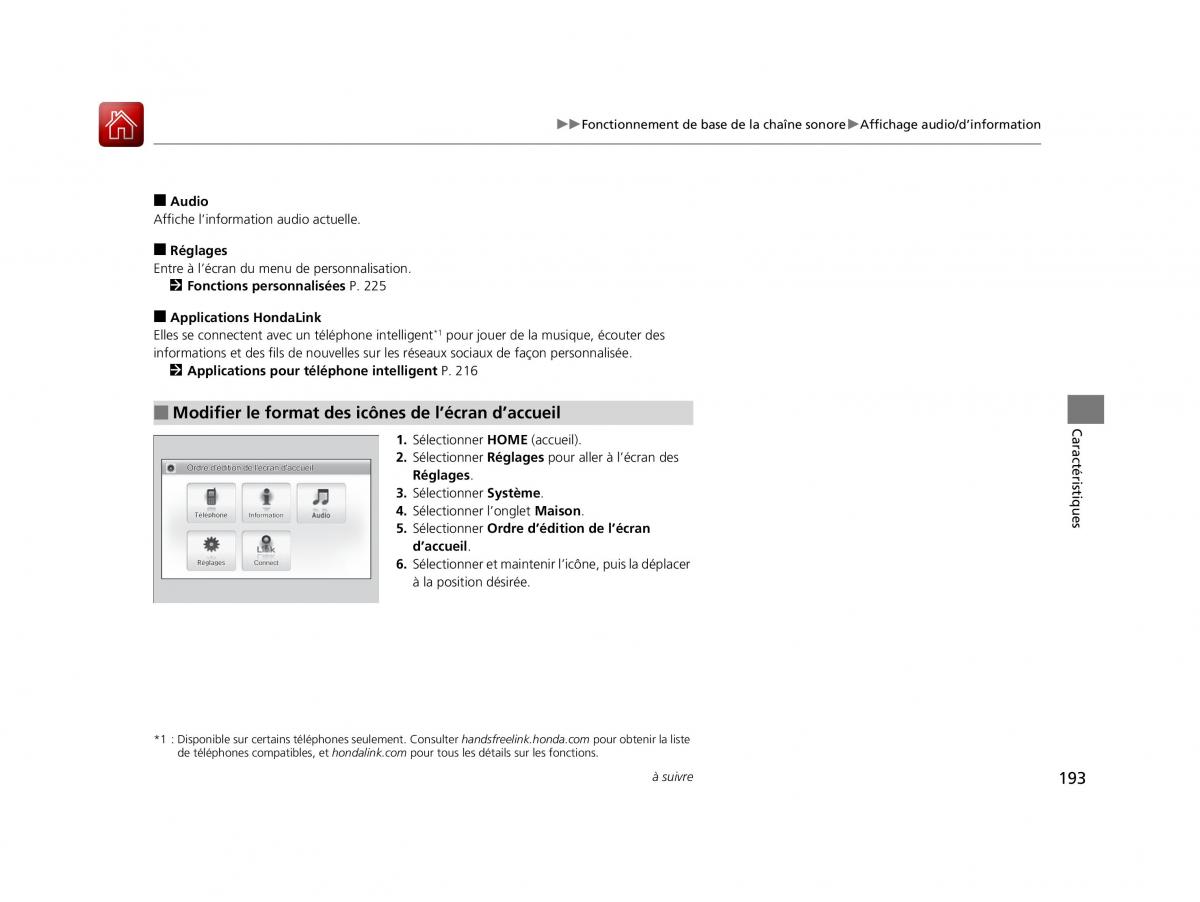 Honda Jazz III 3 manuel du proprietaire / page 194