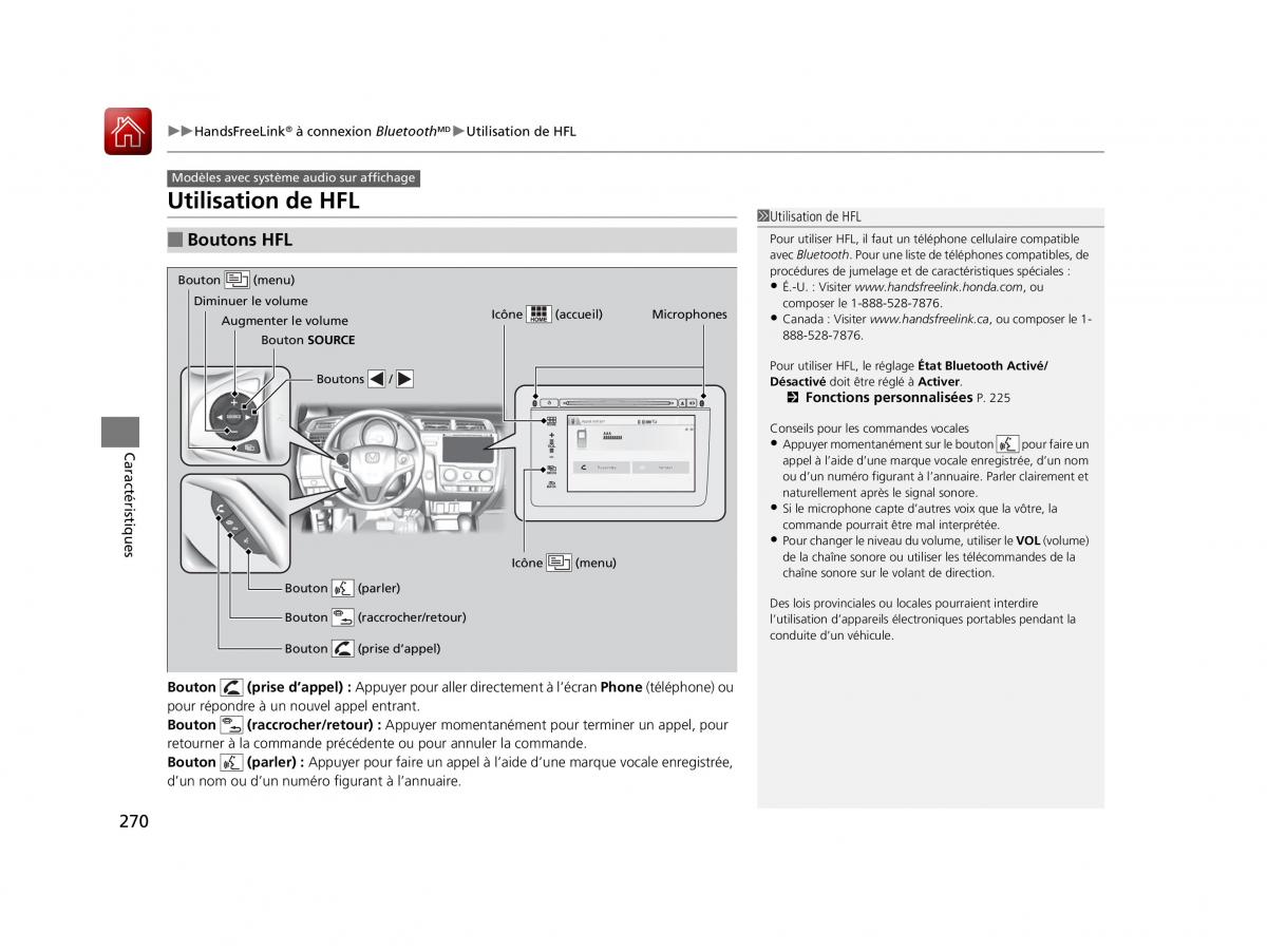 Honda Jazz III 3 manuel du proprietaire / page 271