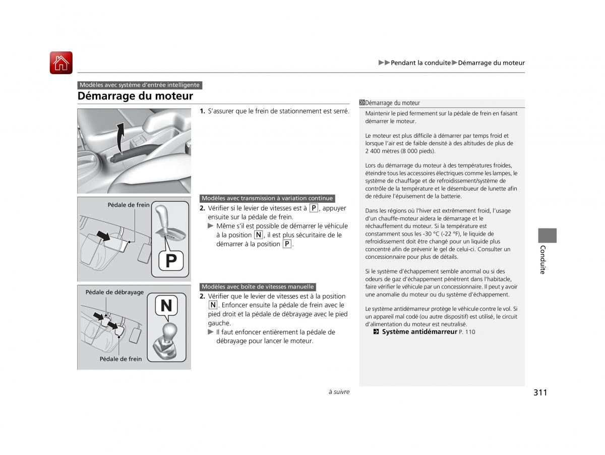 Honda Jazz III 3 manuel du proprietaire / page 312